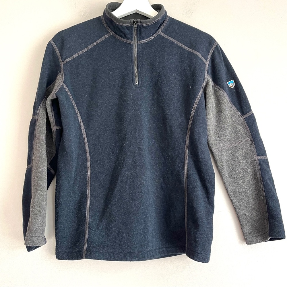 Kuhl revel 1/4 zip pullover boys size large 14-16 Kashmira performance fleece L